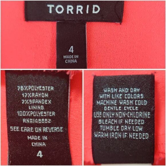 Torrid Ruched Sleeve Blazer sz 4 - Picture 9 of 10